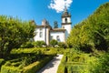 Beautiful gardens at Mateus Palace at Vila Real,Portugal Royalty Free Stock Photo