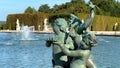 The beautiful gardens at Versailles Castle in Paris - CITY OF PARIS, FRANCE - SEPTEMBER 05, 2023 Royalty Free Stock Photo