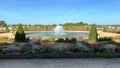 The beautiful gardens at Versailles Castle in Paris - CITY OF PARIS, FRANCE - SEPTEMBER 05, 2023 Royalty Free Stock Photo