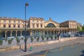 Beautiful Gare de l`Est SNFC train station. The station is the fifth busiest station on the network of Paris Metro. Royalty Free Stock Photo