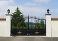 Beautiful gate, entrance to a front yard