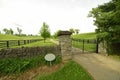 Beautiful gated entrance to farmhouse in Kentucky