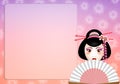 Beautiful geisha background