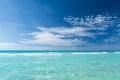 Beautiful gentle wave at tropical beach with clear sky Royalty Free Stock Photo