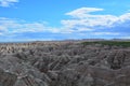 Beautiful geological formations of Badlands National Park. South Dakota, United States. Royalty Free Stock Photo