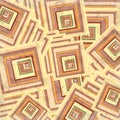 Beautiful geometric background of colored squares grunge effect illustration Royalty Free Stock Photo