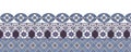 A beautiful Geometric Ornament Ethnic style border design handmade artwork pattern. Royalty Free Stock Photo