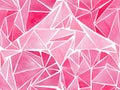 Beautiful geometric precious crystal graphic lovely artistic tender wonderful holiday bright Valentine pink hearts pattern waterco