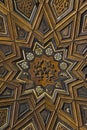 Beautiful geometric wood pattern of Arabic style. Traditional islamic art. Royalty Free Stock Photo