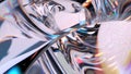 Beautiful geometry with refraction and reflection. Elegant and modern 3D Rendering abstract background of transparent and