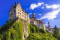 Beautiful German castles- impressive Sigmaringen over rock. landmarks of Germany Royalty Free Stock Photo