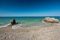 The beautiful Gialos Beach, Greece