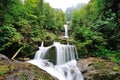 Beautiful Giessbach Falls in Brienz Royalty Free Stock Photo