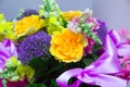 Beautiful gift bouquet of flowers