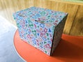 beautiful gift box. gift wrapping. surprise. Royalty Free Stock Photo