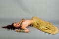 Beautiful girl belly dance Royalty Free Stock Photo
