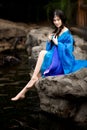 Beautiful girl in Chinese ancient dress