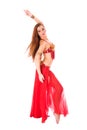 Beautiful girl dancer of belly dance