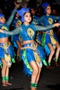 A beautiful girl dancing Monara natuma (peacock dance) with beautiful costumes.