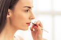 Beautiful girl doing makeup Royalty Free Stock Photo