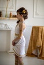 Beautiful girl in Greek dress