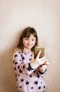 Little girl take a selfie Royalty Free Stock Photo