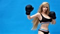 Beautiful girl model in Boxing Gloves â Women's Boxing, Women's fights, boxing girl model.