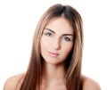 The beautiful girl with natural make-up Royalty Free Stock Photo