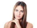 The beautiful girl with natural make-up Royalty Free Stock Photo