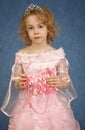 Beautiful girl in pink dress Royalty Free Stock Photo