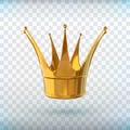 Beautiful girl power sign, great design for any purposes. Realistic crown. Gold Crown. Royal sign. Luxury VIP jewelry Royalty Free Stock Photo