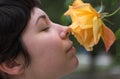 Beautiful girl with a rose 2