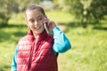 Girl using smartphone