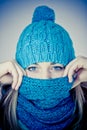 Beautiful girl in winter Royalty Free Stock Photo