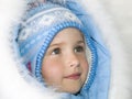 Beautiful girl winter portrait Royalty Free Stock Photo