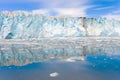 A beautiful glacier face in alaska