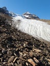 Beautiful glacier hike and clim to Weisskugel mountain Royalty Free Stock Photo