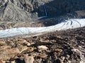 Beautiful glacier hike and clim to Weisskugel mountain Royalty Free Stock Photo