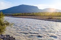 Glacier water river in Canada