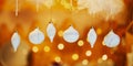 Beautiful glass Christmas decorations Royalty Free Stock Photo