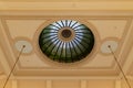 Beautiful glass dome closeup at an art museum in Charleston