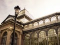 Beautiful Glass Palace in the Retiro Park, Madrid, Spain