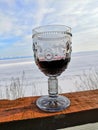 A beautiful glass of red wine Royalty Free Stock Photo