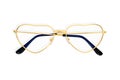 Glasses seamless pattern. Eyeglasses with heart-shaped lenses.