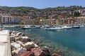 Beautiful glimpse of the seaside village of Porto Santo Stefano, Grosseto, Italy, on a sunny day Royalty Free Stock Photo