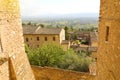 Beautiful glimpse view from old Italian city in Assisi, Umbria, Italy Royalty Free Stock Photo