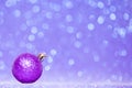 Beautiful Glitter christmas ball Royalty Free Stock Photo