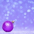 Beautiful Glitter christmas ball Royalty Free Stock Photo