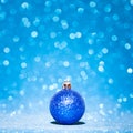 Beautiful Glitter christmas ball Royalty Free Stock Photo