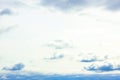 Beautiful gloomy blue sky with fluffy clouds in summer morning peace day as background